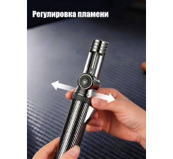 Регулируемая бутановая пьезозажигалка, черная